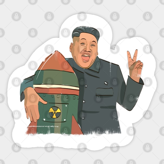 Kim Jong Un Sticker by Parchi